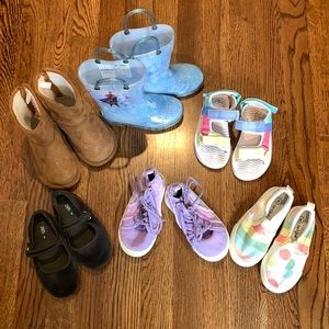 Lot of Girls Size 8 Toddler Shoes